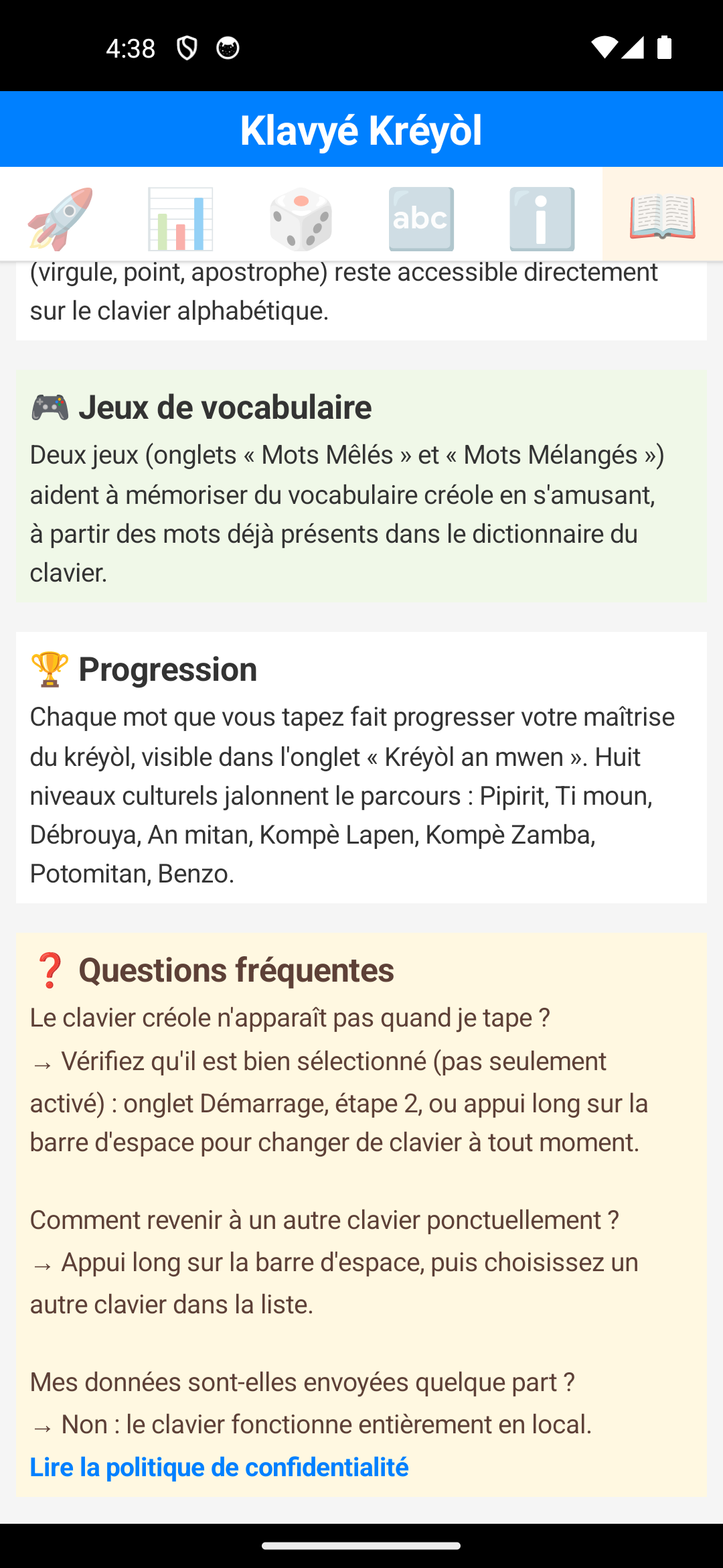 FAQ du guide