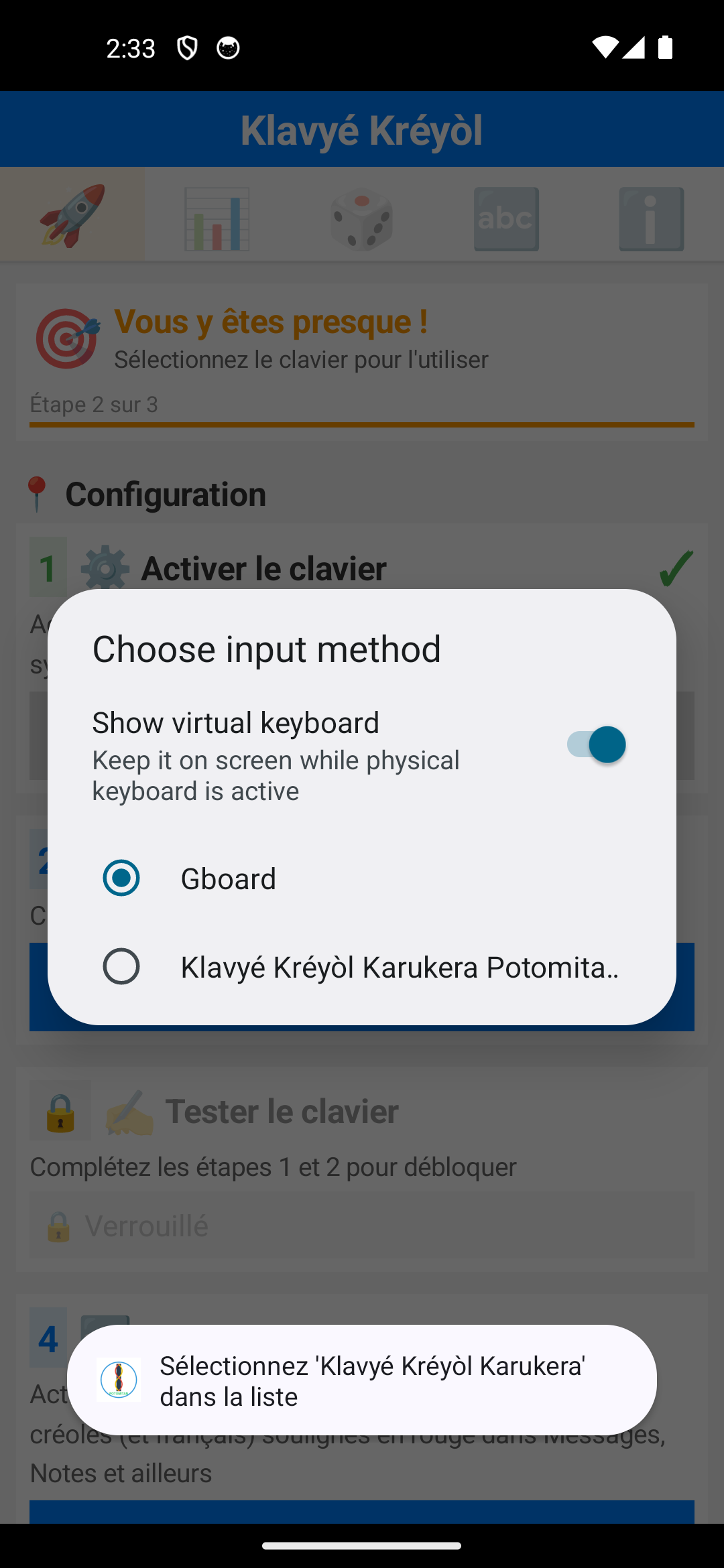 Sélecteur tronqué