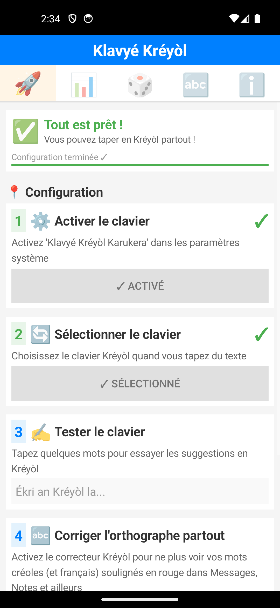 Configuration terminée